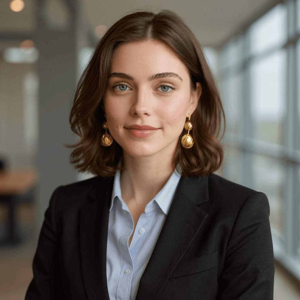 After: AI-generated professional headshot